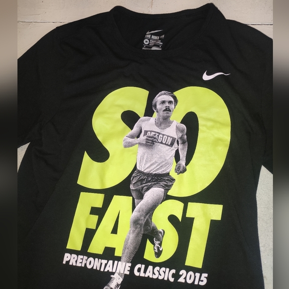 Nike Shirt Grey Dri Fit Pre Fontaine 2015 Runners Shirt in M Medium - Picture 4 of 4